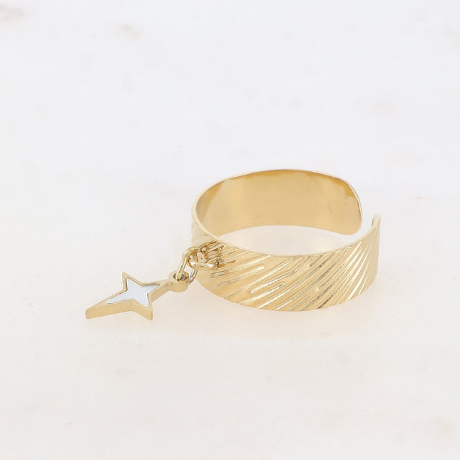 Bague Starlitine - étoile nacrée