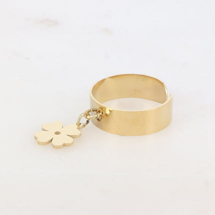 Bague Kaliyadi - trèfle à 4 feuilles