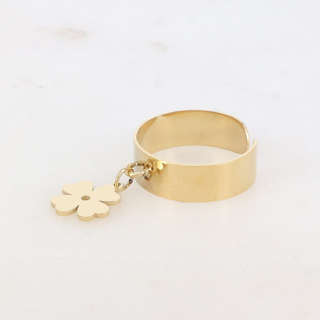Bague Kaliyadi - trèfle à 4 feuilles