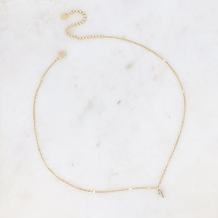 Collier Cross - croix et oxydes de zirconium