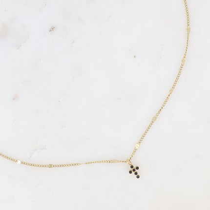 Collier Cross - croix et oxydes de zirconium