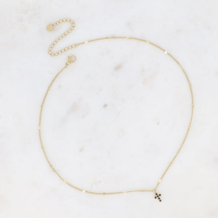 Collier Cross - croix et oxydes de zirconium