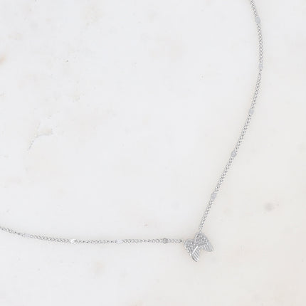 Collier Diane - ailes gravées