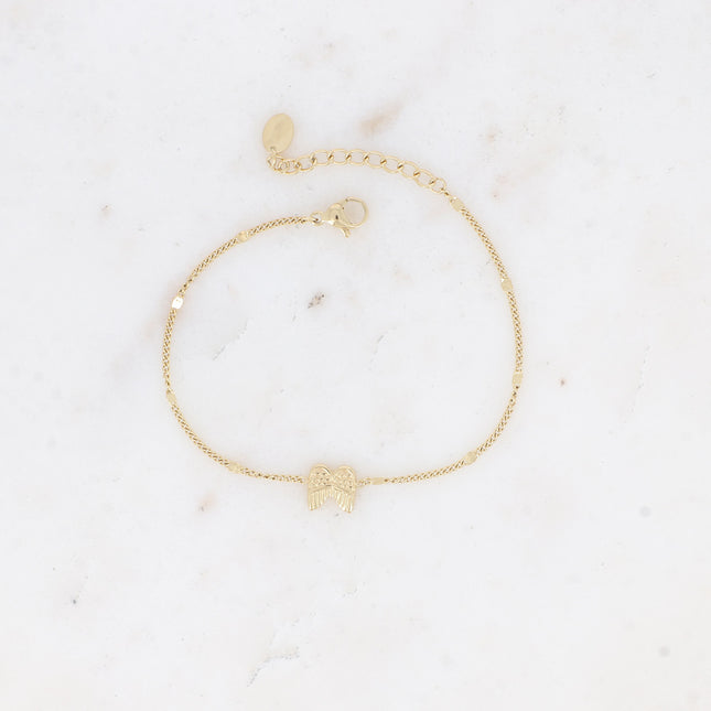 Bracelet Diane - ailes gravées