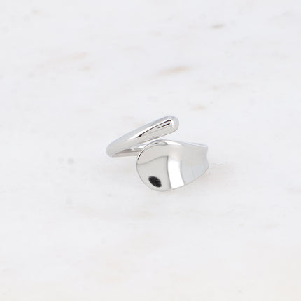 Bague - formes plates entrecroisées