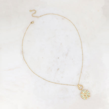 Collier Hortense - marguerite émaillée