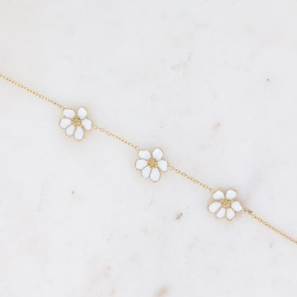 Bracelet Bulla - 3 fleurs émaillées