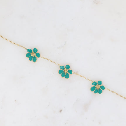 Bracelet Bulla - 3 fleurs émaillées