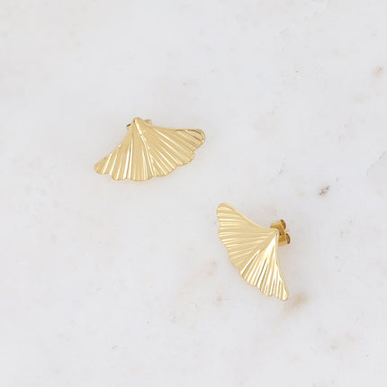 Boucles puces - grand ginko texturé