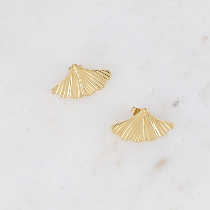Boucles puces - grand ginko texturé