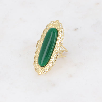 Bague - tige en pierre naturelle