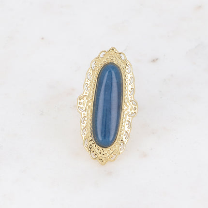 Bague - tige en pierre naturelle