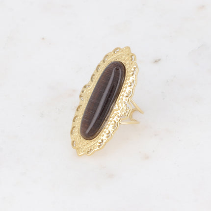 Bague - tige en pierre naturelle