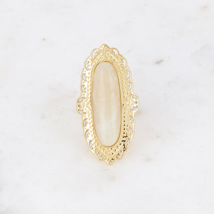 Bague - tige en pierre naturelle