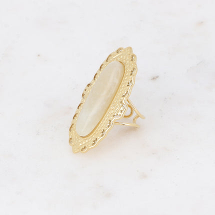 Bague - tige en pierre naturelle