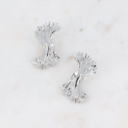 Stud earrings - floral effect