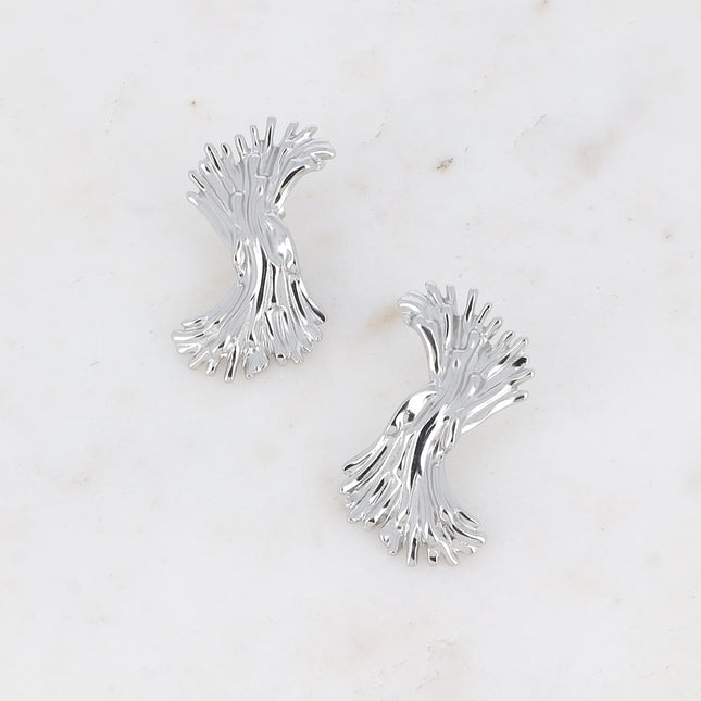 Stud earrings - floral effect