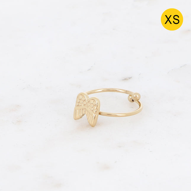 Diane XS ring - textured wings