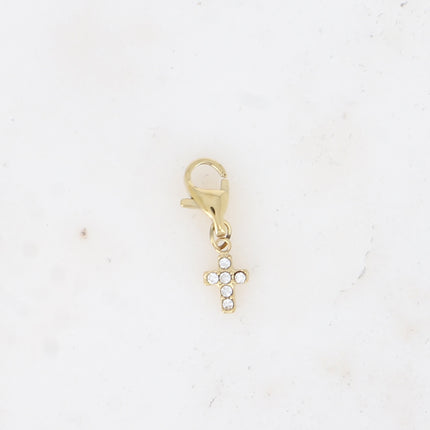 Charm - croix et oxyde de zirconium