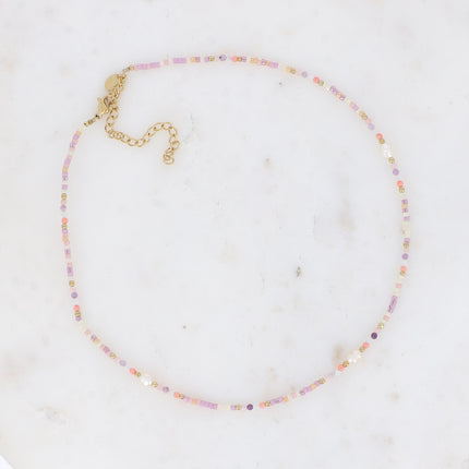 Collier - rocailles, perles d'eau douce