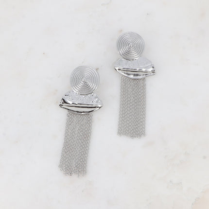 Adelita drop earrings - 2 pieces and 12 drop chains