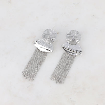 Adelita drop earrings - 2 pieces and 12 drop chains
