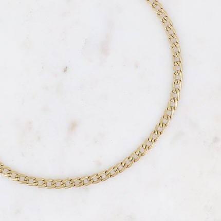 Collier UNISEX - maille gourmette 37+5CM