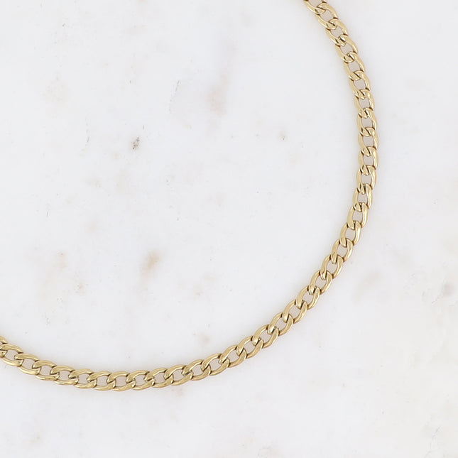 Unisex necklace - curb chain 37+5CM