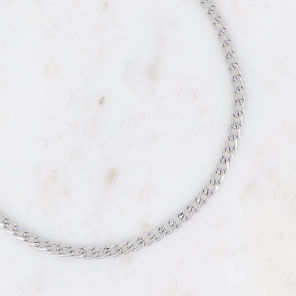 Collier UNISEX - maille gourmette 37+5CM