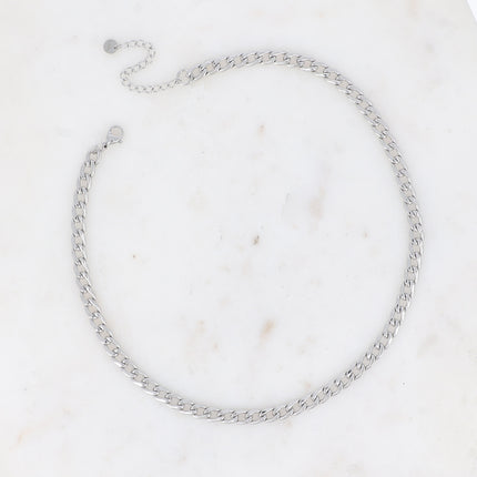 Collier UNISEX - maille gourmette 37+5CM