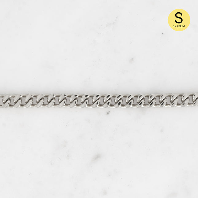 Kaja S Bracelet - UNISEX - curb chain 17+3CM