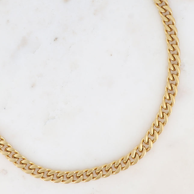 Kaja Unisex Necklace - Curb Chain 48+7CM