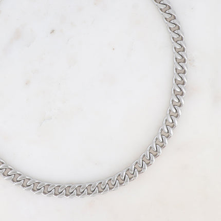 Collier UNISEX Kaja - maille gourmette 48+7CM