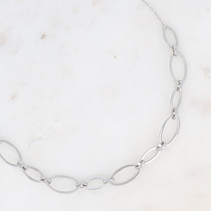 Collier Laurie - multi anneaux ovales