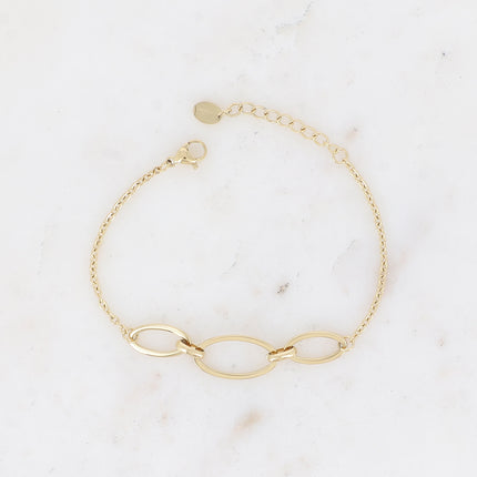 Bracelet Laurie - 3 anneaux ovales