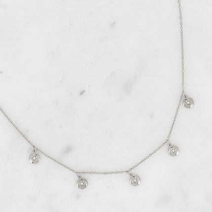Collier Dima - 5 pampilles rondes, étoile et oxyde de zirconium