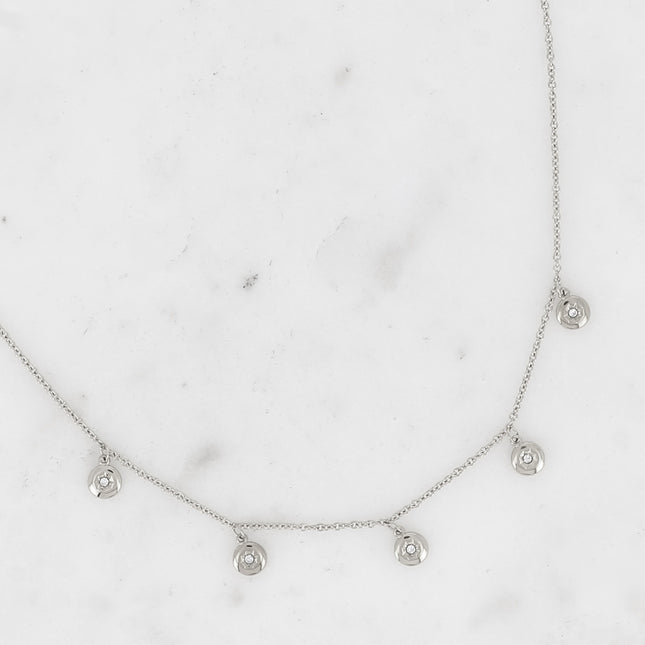 Collier Dima - 5 pampilles rondes, étoile et oxyde de zirconium