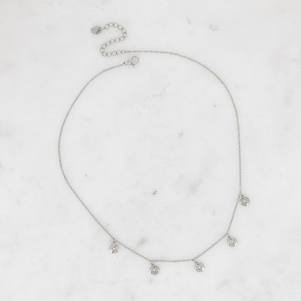 Collier Dima - 5 pampilles rondes, étoile et oxyde de zirconium
