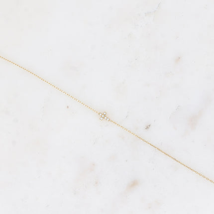 Bracelet - mini croix avec oxydes de zirconium