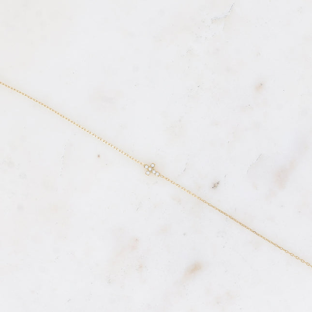 Bracelet - mini croix avec oxydes de zirconium