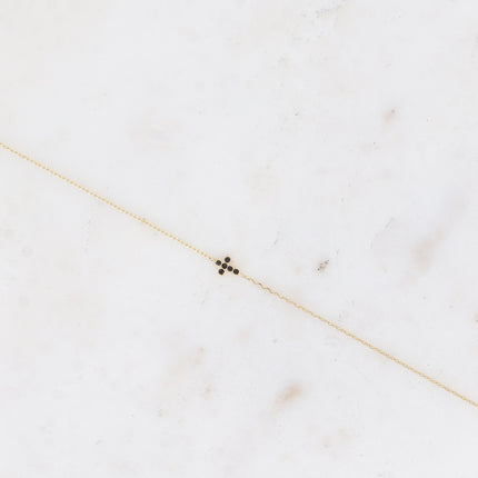 Bracelet - mini croix avec oxydes de zirconium