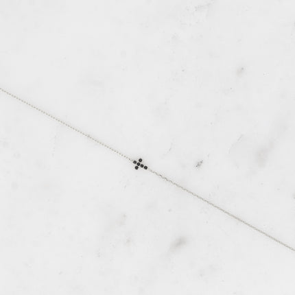 Bracelet - mini croix avec oxydes de zirconium
