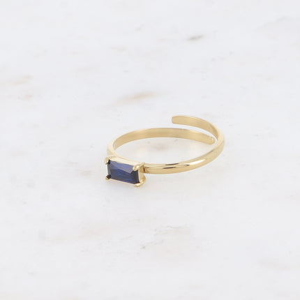 Bague - cristal rectangulaire