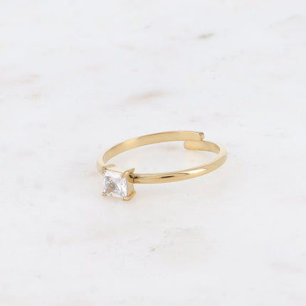 Bague - cristal carré