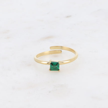 Bague - cristal carré