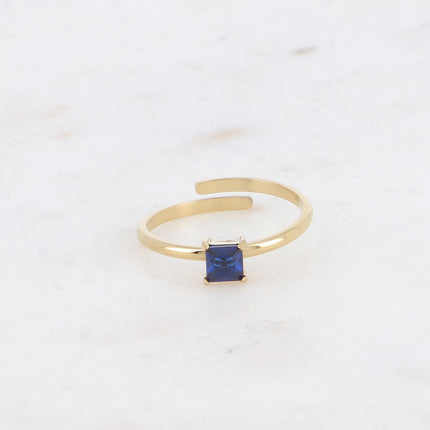 Bague - cristal carré