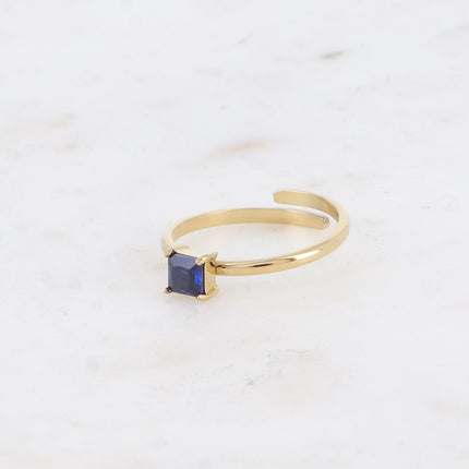 Bague - cristal carré