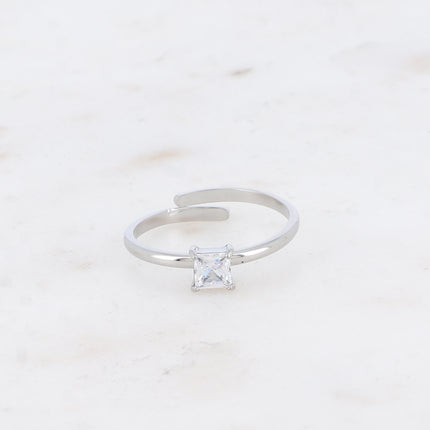 Bague - cristal carré