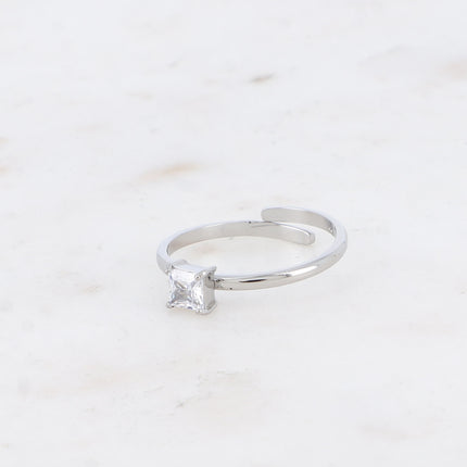 Bague - cristal carré