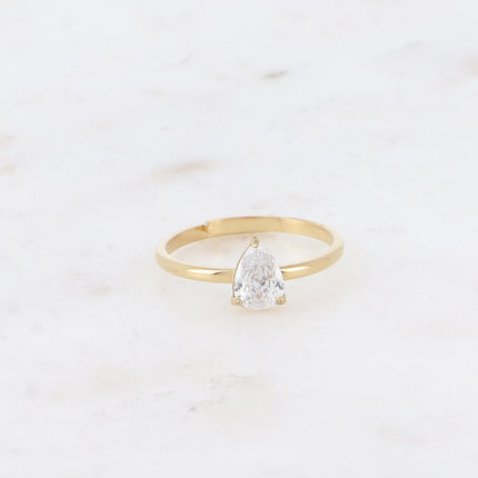 Bague - cristal goutte
